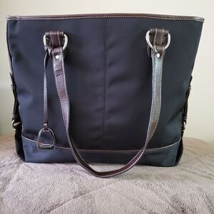 Chaps Handbag Black and Brown